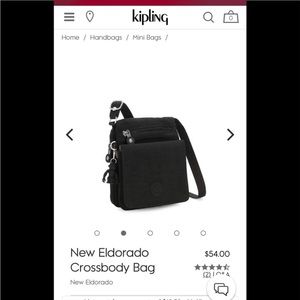 Kipling Eldorado Crossbody Bag Black